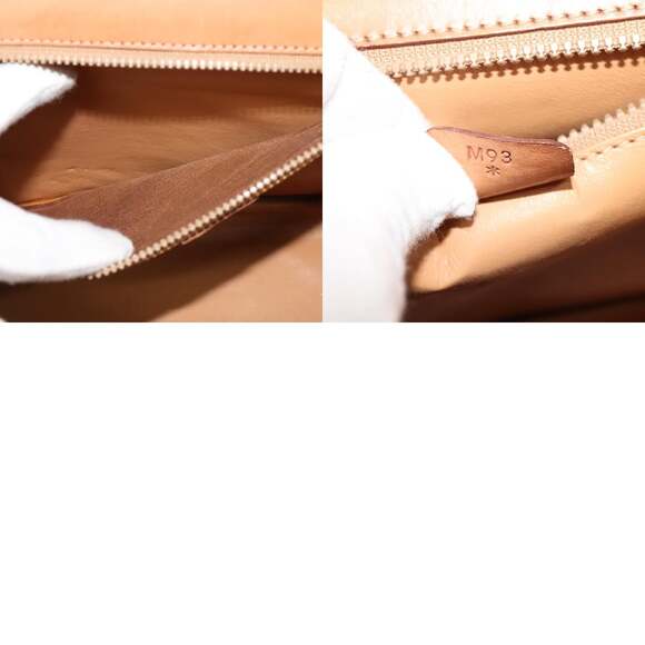 CELINE Macadam Canvas Hand Bag Pvc Leather Brown Gold - Picture 13 of 13